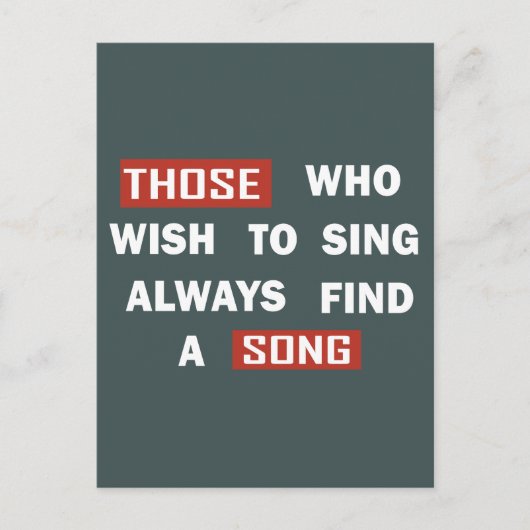 生やる気を起こさせる活引用文 ポストカード (正面)