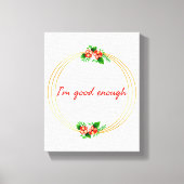 生やる気を起こさせる活感動的引用文 キャンバスプリント (正面)