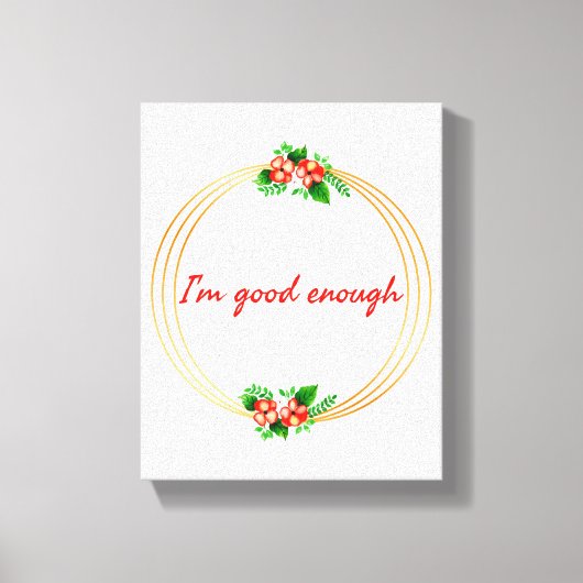 生やる気を起こさせる活感動的引用文 キャンバスプリント (正面)