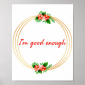 生やる気を起こさせる活感動的引用文 ポスター (正面)