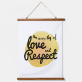 生やる気を起こさせる活感動的引用文 吊り下げ型タペストリー (正面)