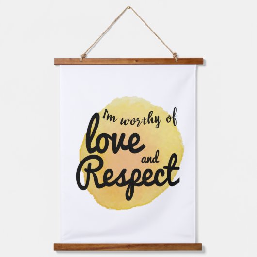 生やる気を起こさせる活感動的引用文 吊り下げ型タペストリー (正面)