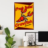 生ゆでたザリガニのポスター ポスター (ホームオフィス)