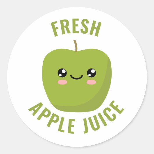 生りんごジュース ラウンドシール (正面)