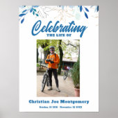 生を祝う 写真 葬儀 ポスター (正面)