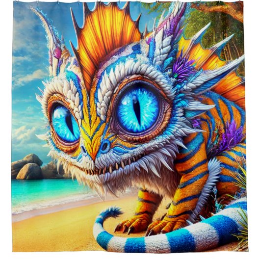 生アート物 シャワーカーテン (正面)