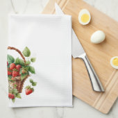 生イチゴのバスケット キッチンタオル (四つ折り)