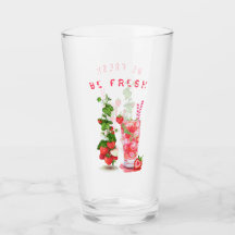 生イチゴクール飲料ガラス