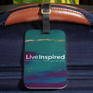 生インスパイア積の宝石の抽象芸術やる気を起こさせる ラゲッジタグ