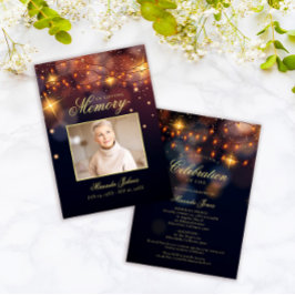 生エレガントお祝い記念写真 招待状