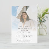 生エレガント命お祝い葬儀メモリアル写真 招待状 (スタンド正面)