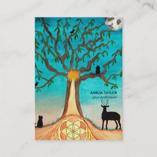 生エレガント命の木 名刺 (正面)