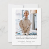 生エレガント命サンキューカードの葬儀お祝い サンキューカード (正面)