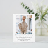 生エレガント命サンキューカードの葬儀お祝い サンキューカード (スタンド正面)