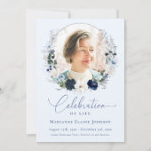 生エレガント命フローラお祝い記念碑 招待状 (正面)