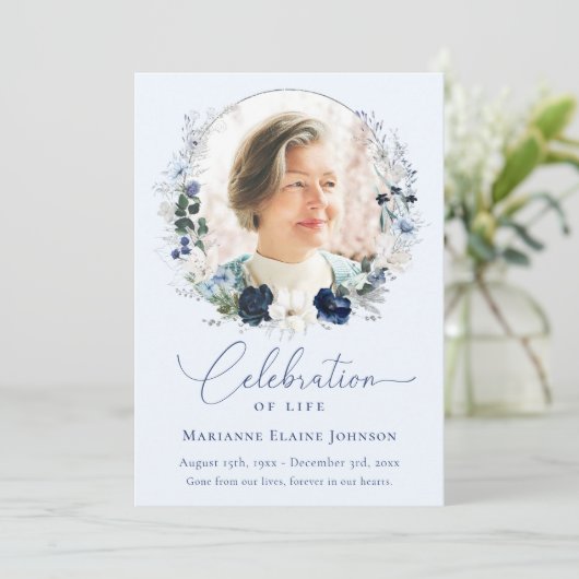 生エレガント命フローラお祝い記念碑 招待状 (スタンド正面)