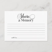 生エレガント命共有A記憶の葬儀お祝い エンクロージャーカード (正面)