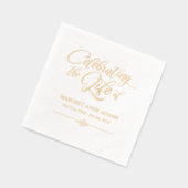 生エレガント命死別お祝い 箔ナプキン (左)