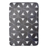 生エレガント物タイル模様の灰色モザイク花 バスマット (正面縦)