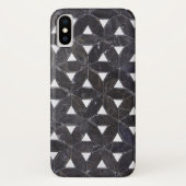 生エレガント物タイル模様の灰色モザイク花 Case-Mate iPhoneケース (裏面)