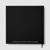 生エレガント生写真追悼式お祝い ゲストブック (裏面)