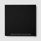 生エレガント生写真追悼式お祝い ゲストブック (裏面)