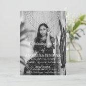 生エレガント生写真追悼式お祝い 招待状 (スタンド正面)