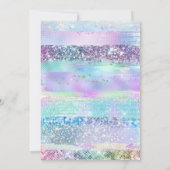 生エレガント生田5号下の水彩人魚の尾 招待状 (裏面)