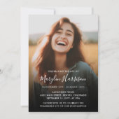 生エレガント生葬記念撮影お祝い 招待状 (正面)