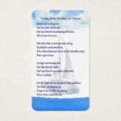 生エレガント航海の命の葬儀お祝い (裏面)