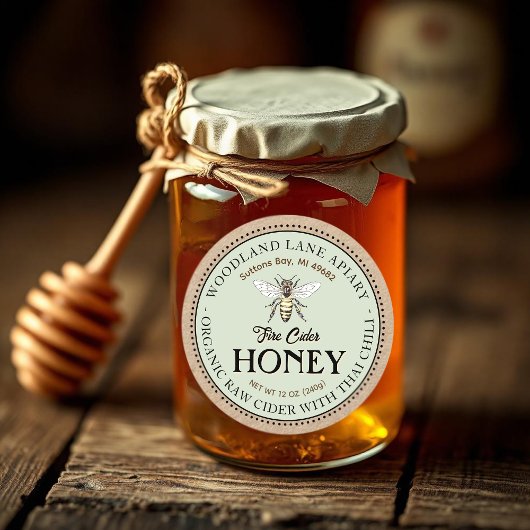 生オーガニック火サイダーハニータイチクイーンビー ラウンドシール