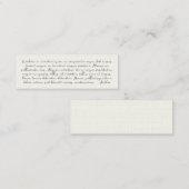 生カスタム命葬本マーク引用文お祝い スキニー名刺 (正面/裏面)