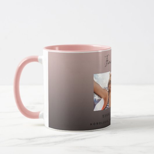 生カスタム最高の活の写真友だち マグカップ (左)