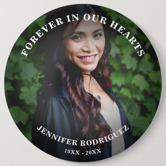 生カスタム死の記憶の写真お祝い 缶バッジ (正面)