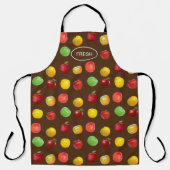 生カラフルのリンゴ エプロン (正面)