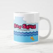 生カラフルイカ図解入りの、写真付きの ジャンボコーヒーマグカップ (右)