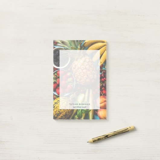 生カラフル果実保健パーソナライズされた場 ポストイット (デスク上)