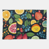 生カラフル果柄 キッチンタオル (横)