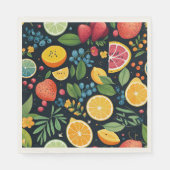 生カラフル果柄 スタンダードランチョンナプキン (正面)