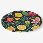 生カラフル果柄 ペーパープレート (アングル)