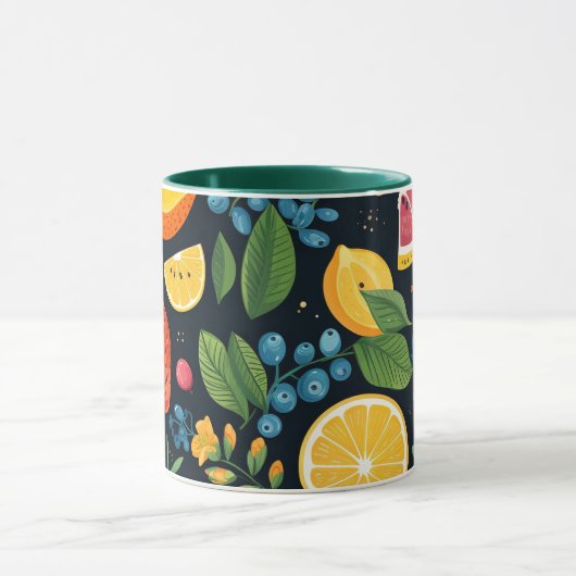 生カラフル果柄 マグカップ (中央)