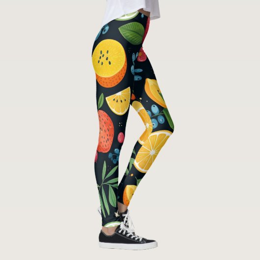 生カラフル果柄 レギンス (右)