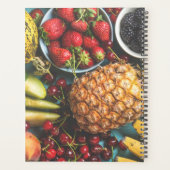 生カラフル果物事業パーソナライズされた プランナー手帳 (裏面)