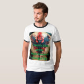 「生カラフル活と入れ墨：アートとExの融合 Tシャツ (正面フル)