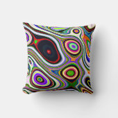 生カラフル鮮な抽象パターン クッション (正面)