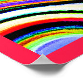 生カラフル鮮な抽象パターン ポスター (角)