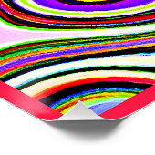 生カラフル鮮な抽象パターン ポスター (コーナー)