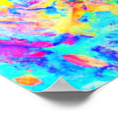 生カラフル鮮な抽象パターン ポスター (角)