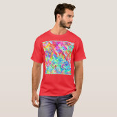 生カラフル鮮な抽象パターン Tシャツ (正面フル)