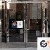 生クラシック命写真のお祝い葬儀 ウィンドウサイン (オフィスドア)